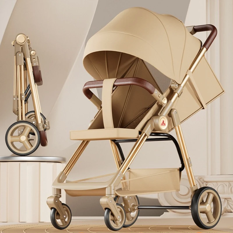 Baby Carrige Can Sit or Lie Ultra-light Stroller Folding High Landscape Baby Strollers Anti Vibration Wheels Portable Strollers
Baby Carrige Can Sit or Lie Ultra-light Stroller Folding High Landscape Baby Strollers Anti Vibration Wheels Portable Strollers