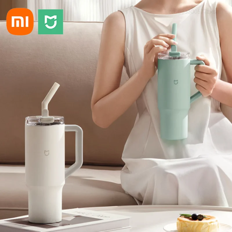 Xiaomi MIJIA 1L Insulated Vacuum Water Cup High-capacity Stainless Steel Cold Hot Straw Vacuum Cup Vehicle Portable Handheld Cup
Xiaomi MIJIA 1L Insulated Vacuum Water Cup High-capacity Stainless Steel Cold Hot Straw Vacuum Cup Vehicle Portable Handheld Cup