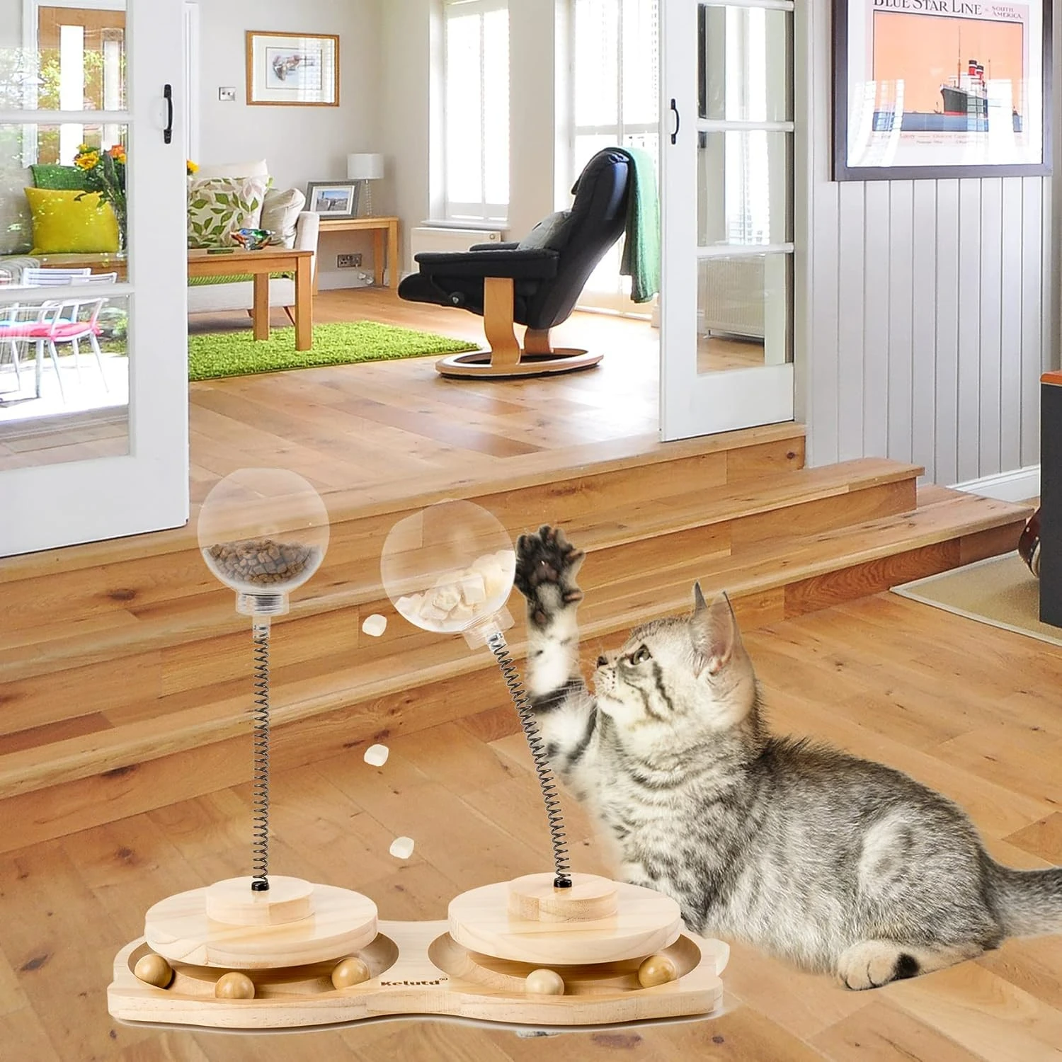 Fun and Interactive Large Cat Dog Feeder Toy - Unique and Innovative Pet Toys for Indoor Cats and Kittens, Patented Cat Gifts
Fun and Interactive Large Cat Dog Feeder Toy - Unique and Innovative Pet Toys for Indoor Cats and Kittens, Patented Cat Gifts