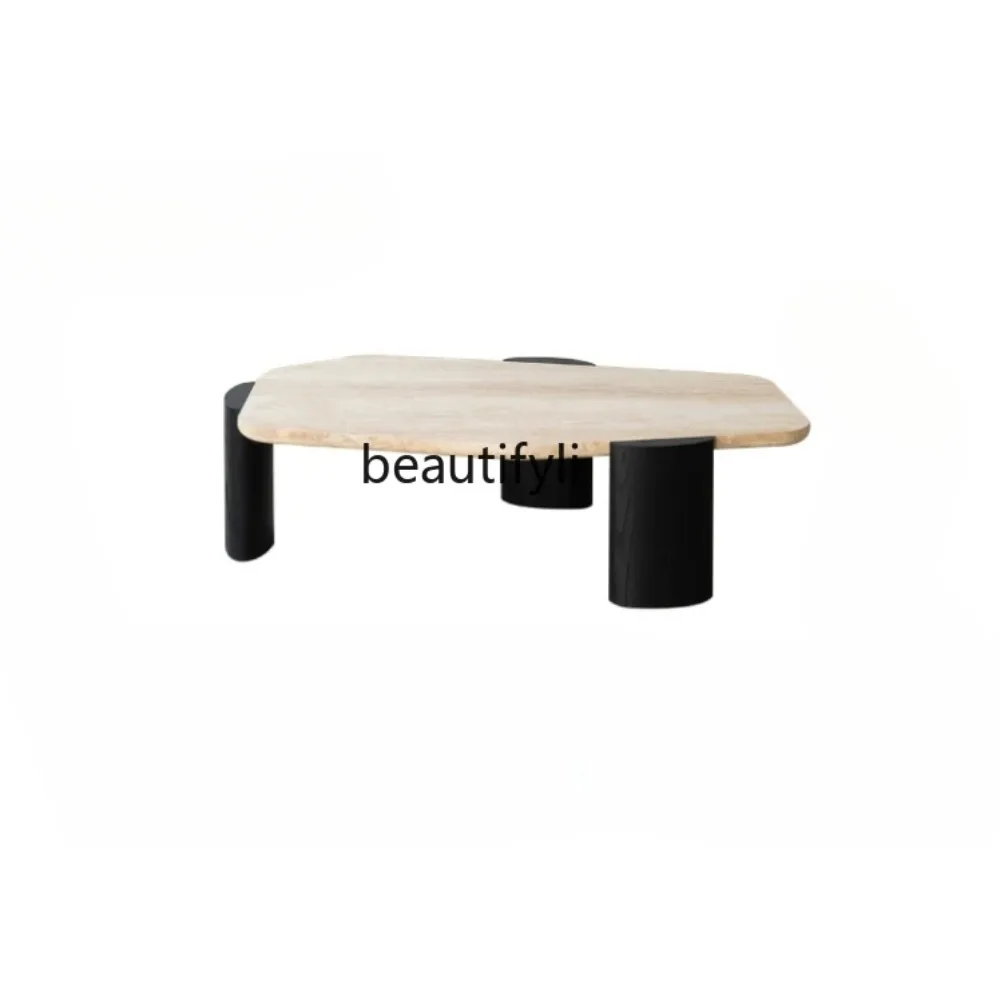 Nordic Designer Natural Cave Stone Solid Wood Special-Shaped Black Tea Table Living Room Home Middle Ancient Coffee Table
Nordic Designer Natural Cave Stone Solid Wood Special-Shaped Black Tea Table Living Room Home Middle Ancient Coffee Table