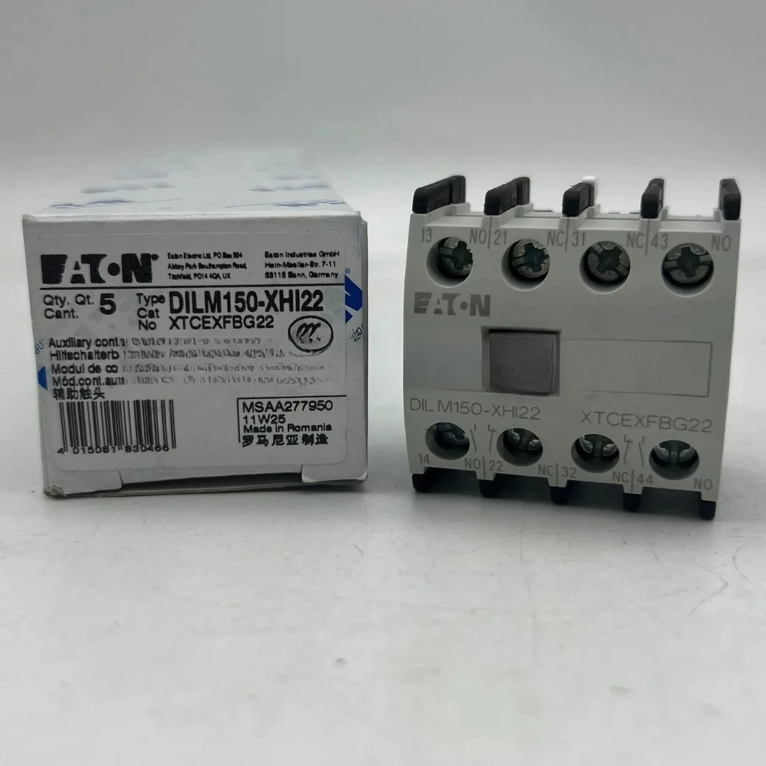 EATON Eaton Muller, contactor assist touchpoint DILM150-XHI22 New spot XTCEXFBG22
EATON Eaton Muller, contactor assist touchpoint DILM150-XHI22 New spot XTCEXFBG22