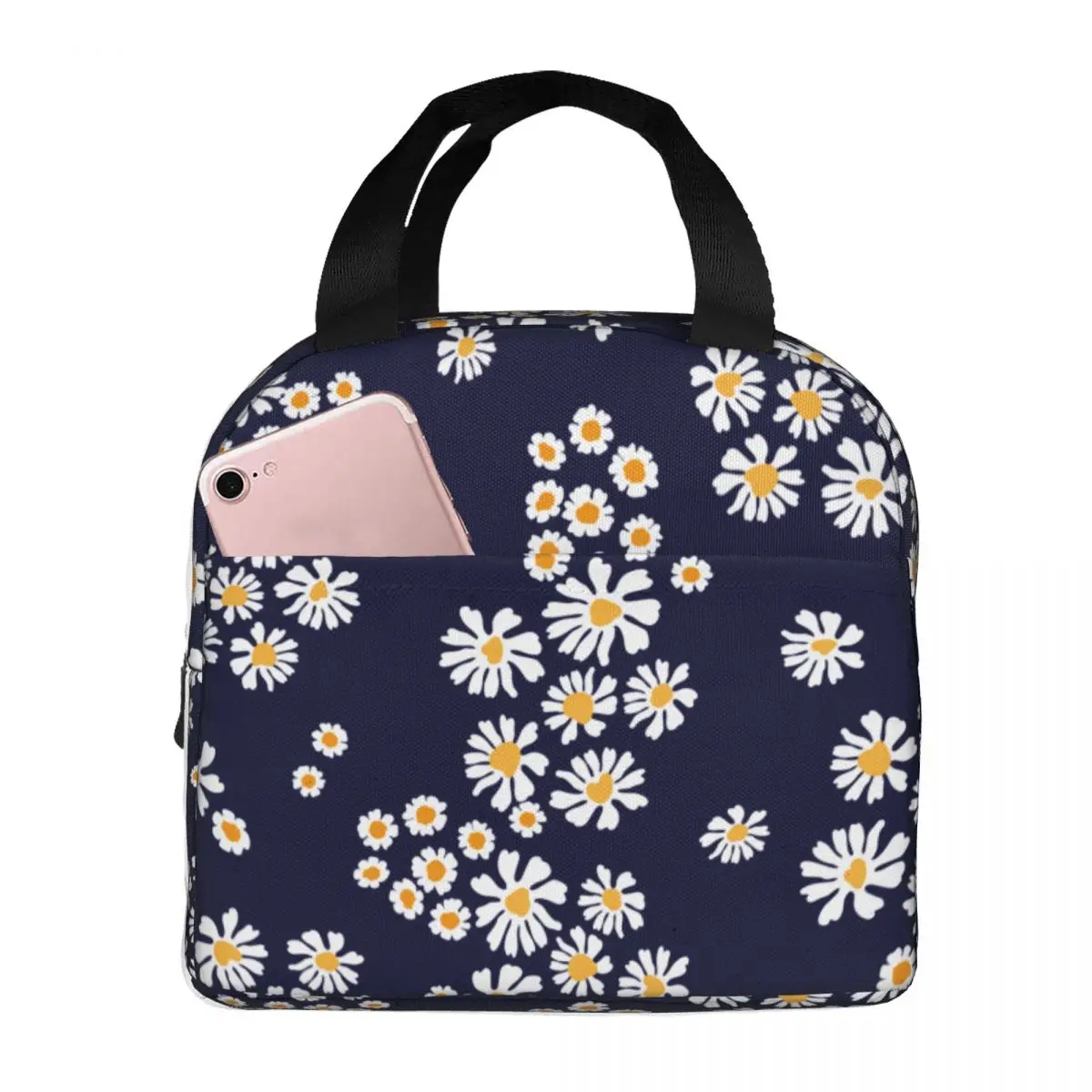 Daisy Flower Lunch Bag Portable Insulated Oxford Cooler Bags Thermal Cold Food Picnic Lunch Box for Women Kids
Daisy Flower Lunch Bag Portable Insulated Oxford Cooler Bags Thermal Cold Food Picnic Lunch Box for Women Kids