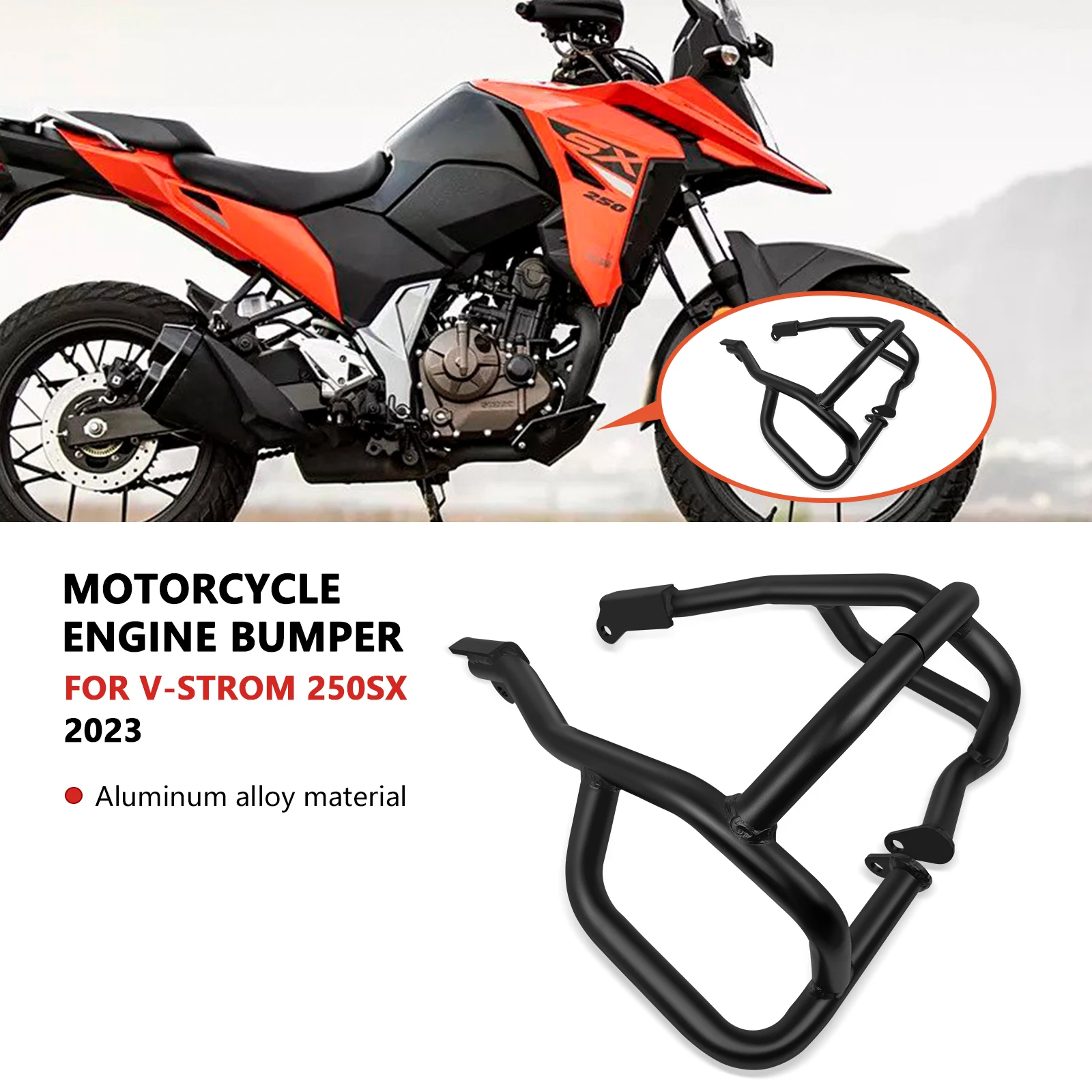 For V-STROM250SX 2025 V Strom 250SX 2024 2023 Motorcycle Accessories Engine Guard Upper Lower Crash Bar Frame Protector Bumper
For V-STROM250SX 2025 V Strom 250SX 2024 2023 Motorcycle Accessories Engine Guard Upper Lower Crash Bar Frame Protector Bumper