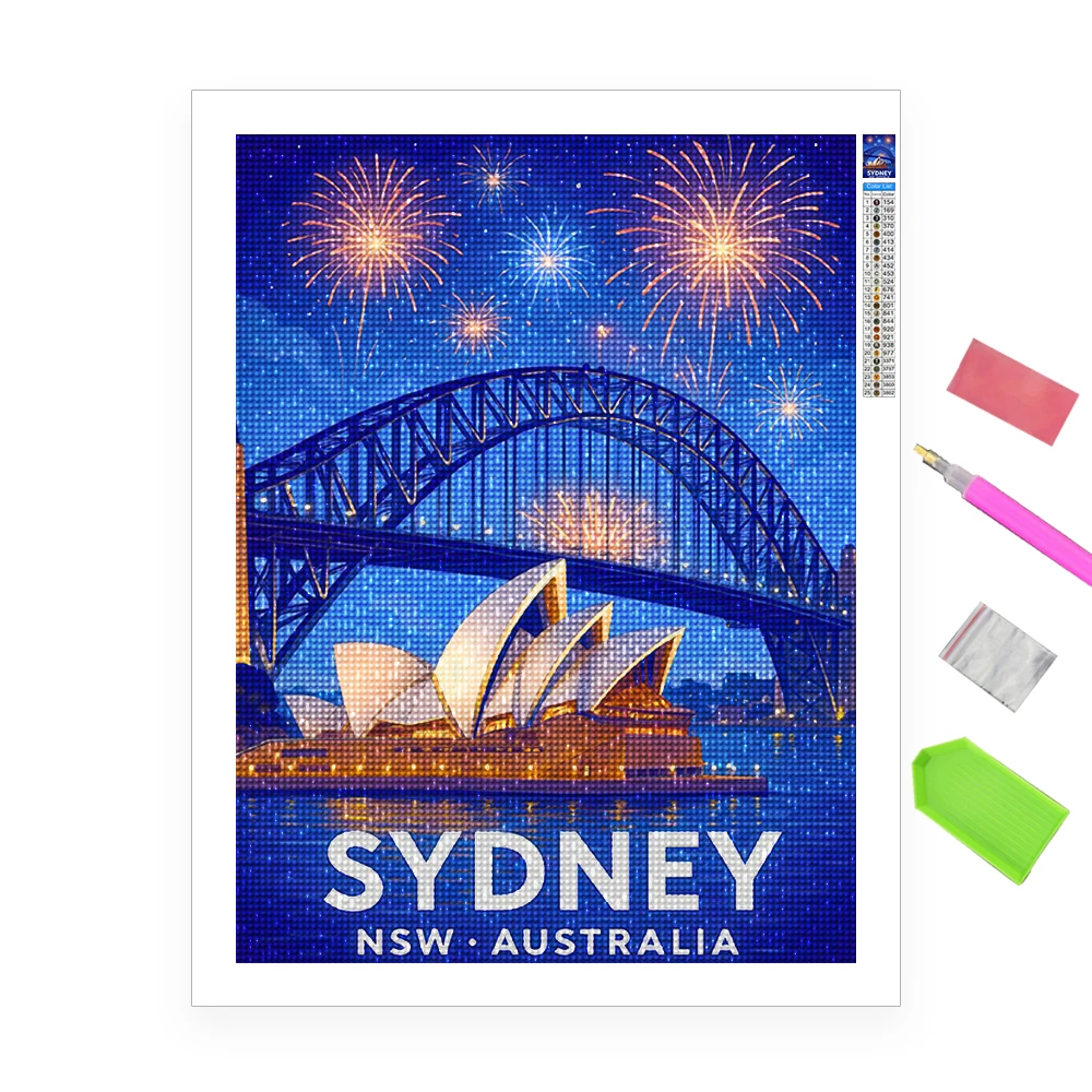 Architectural Scenery DIY Diamond Painting Sydney Opera House Mural 5D Sticker Diamond Embroidery DIY Home Decor Hand Gift
Architectural Scenery DIY Diamond Painting Sydney Opera House Mural 5D Sticker Diamond Embroidery DIY Home Decor Hand Gift