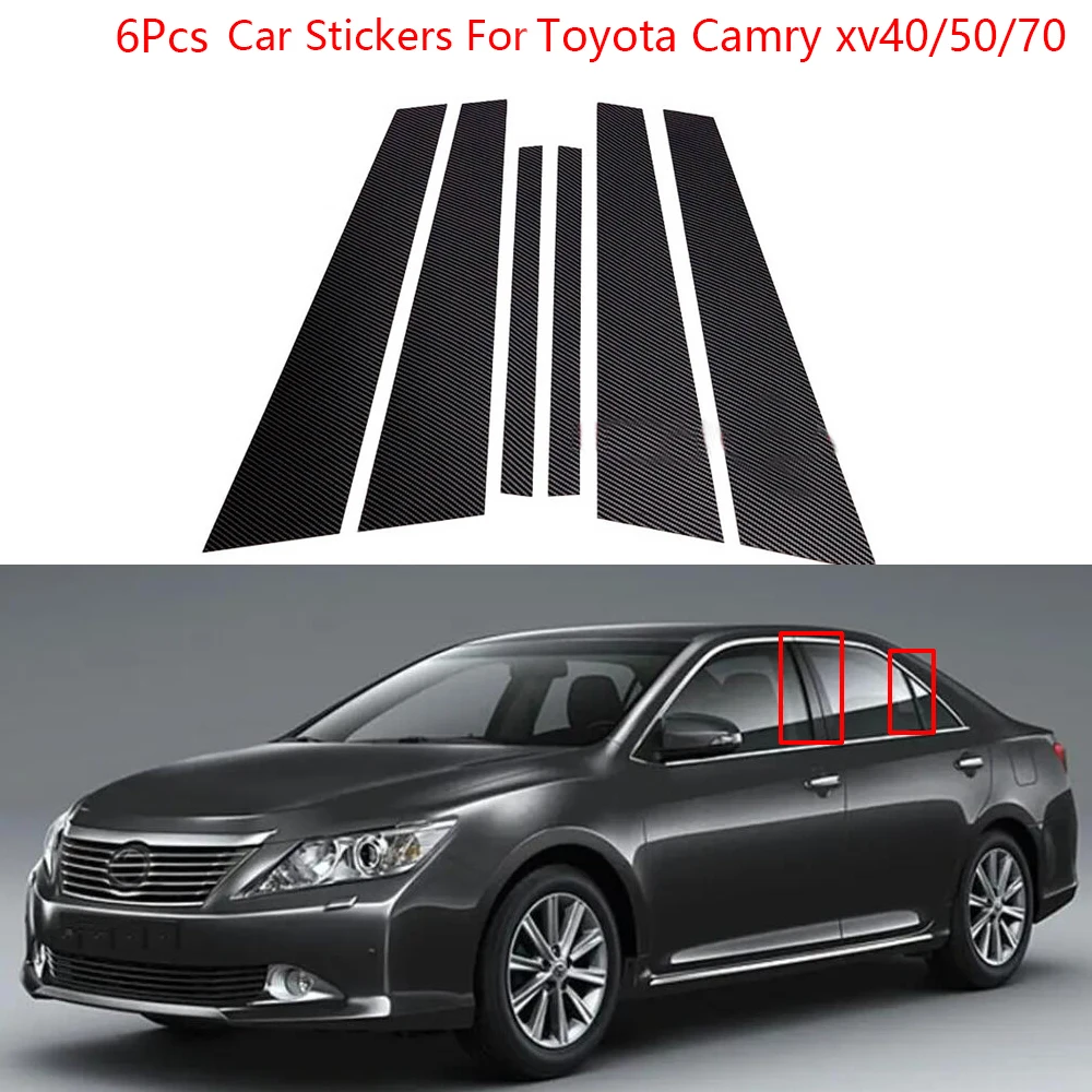 6Pcs Car Window Door Column B C Pillar Post Cover Trim Black Mirror Effect PC Stickers For Toyota Camry XV40 XV50 XV70 2006-2022
6Pcs Car Window Door Column B C Pillar Post Cover Trim Black Mirror Effect PC Stickers For Toyota Camry XV40 XV50 XV70 2006-2022