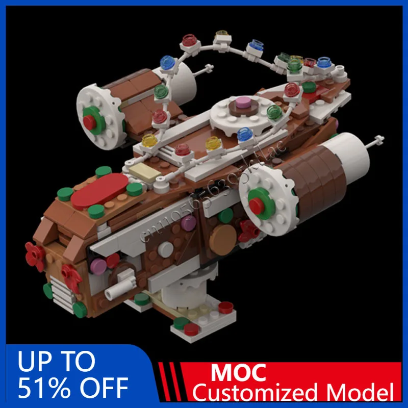 371PCS Star Battle Gingerbread Razor Crest Building Model DIY Custom Puzzle Technology Creative Assembly Kids Toy Gift MOC40806
371PCS Star Battle Gingerbread Razor Crest Building Model DIY Custom Puzzle Technology Creative Assembly Kids Toy Gift MOC40806
