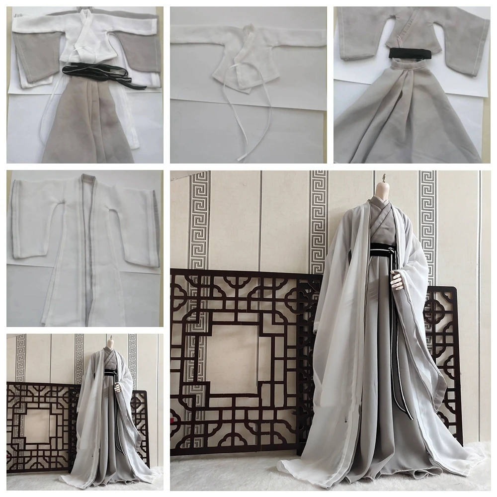 1/6 Мужской серый халат Hanfu, древний свободный халат, рубашка, костюм, верхняя одежда, модель костюма для 12-дюймовой экшн-фигурки, куклы
1/6 Мужской серый халат Hanfu, древний свободный халат, рубашка, костюм, верхняя одежда, модель костюма для 12-дюймовой экшн-фигурки, куклы