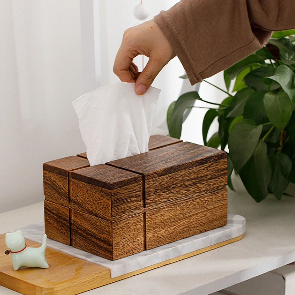 Black Walnut Tissue Dispenser Box Wooden Dining Table Paper Container
Black Walnut Tissue Dispenser Box Wooden Dining Table Paper Container