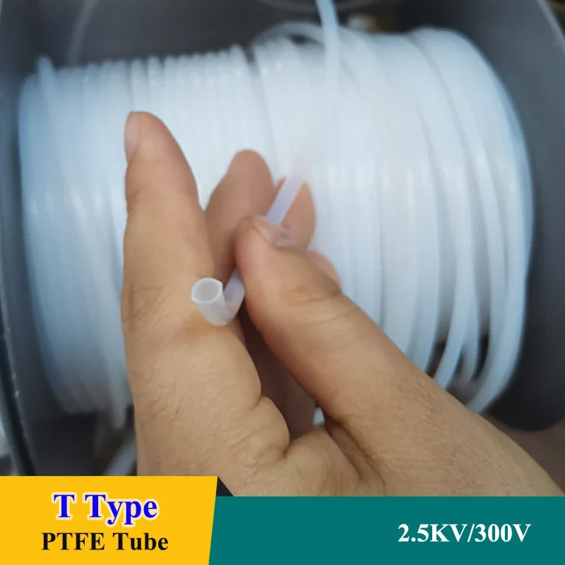 1M PTFE Tube 30T~2T/2.5KV 300V F46 Insulation Overheat Protector Transfer Hose Corrosion Resistance/High Hardness PTFE Tubing
1M PTFE Tube 30T~2T/2.5KV 300V F46 Insulation Overheat Protector Transfer Hose Corrosion Resistance/High Hardness PTFE Tubing