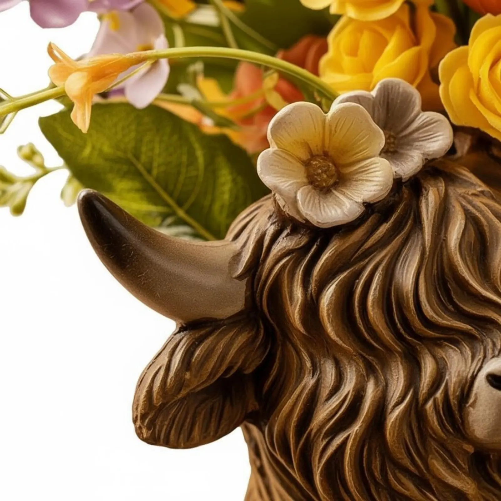 Highland Cow Resin Planter Creature Shaped Design Highland Cow Planter Garden Decor for Desk
Highland Cow Resin Planter Creature Shaped Design Highland Cow Planter Garden Decor for Desk