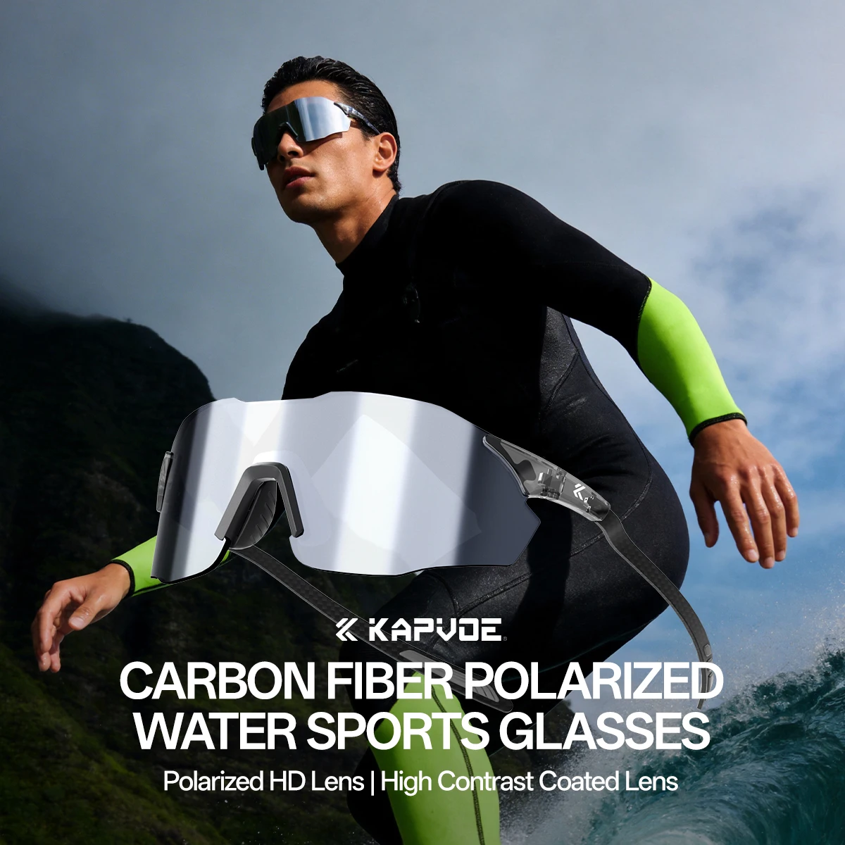 KAPVOE UV400 Anti-glare Polarized Water Sports Glasses Designed for Women Professional Surfing Boating Fishing Rafting Kayaking
KAPVOE UV400 Anti-glare Polarized Water Sports Glasses Designed for Women Professional Surfing Boating Fishing Rafting Kayaking