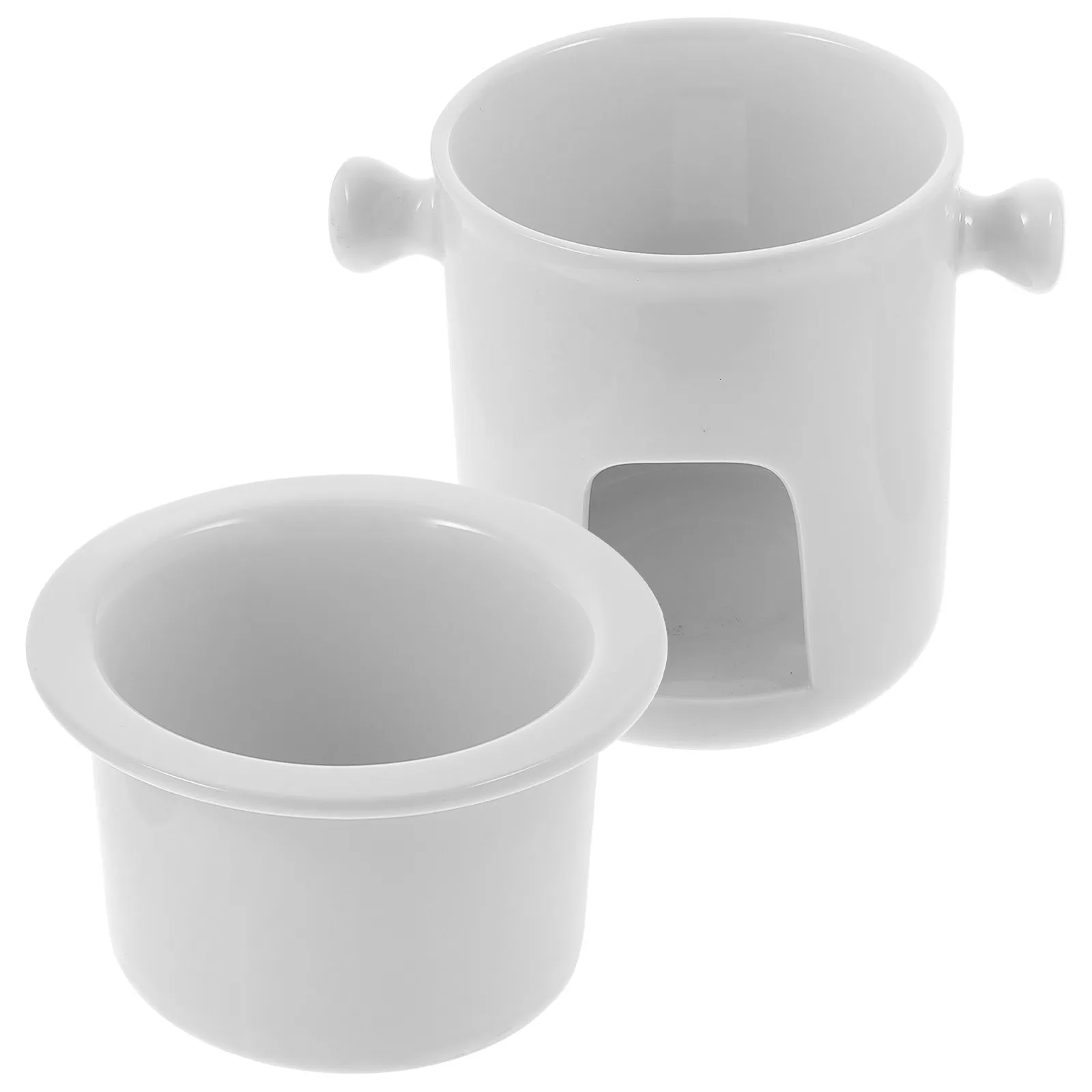 Compact Ceramic Fondue Pot Chocolate Butter Melter Multi-Purpose Kitchen Tool for Melting Cheese Wax Ice Cream Portable Design
Compact Ceramic Fondue Pot Chocolate Butter Melter Multi-Purpose Kitchen Tool for Melting Cheese Wax Ice Cream Portable Design