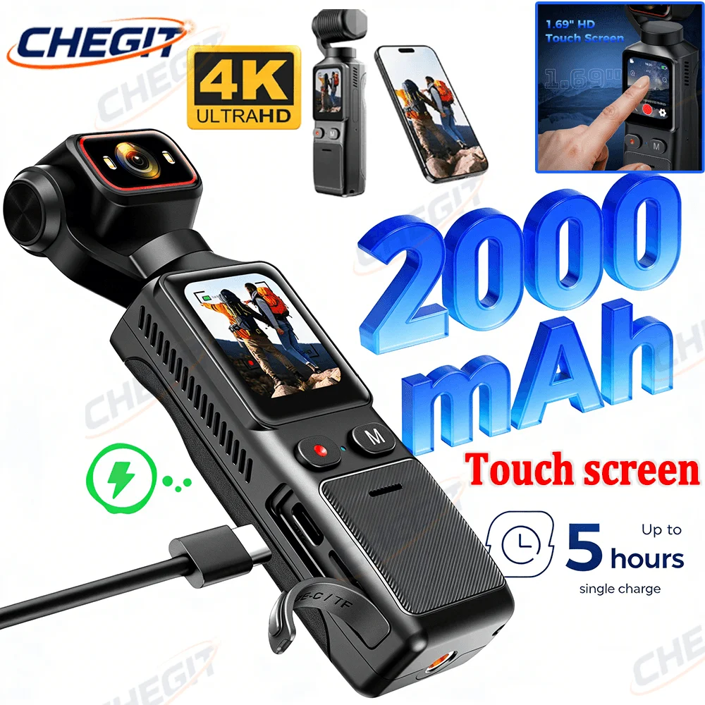 Спортивная камера с защитой от сотрясений, 4K, сенсорный экран, Wi-Fi, спортивная камера для верховой езды, ручной стабилизатор видеоблога 180 ° Вращающийся небольшой видеорегистратор
Спортивная камера с защитой от сотрясений, 4K, сенсорный экран, Wi-Fi, спортивная камера для верховой езды, ручной стабилизатор видеоблога 180 ° Вращающийся небольшой видеорегистратор