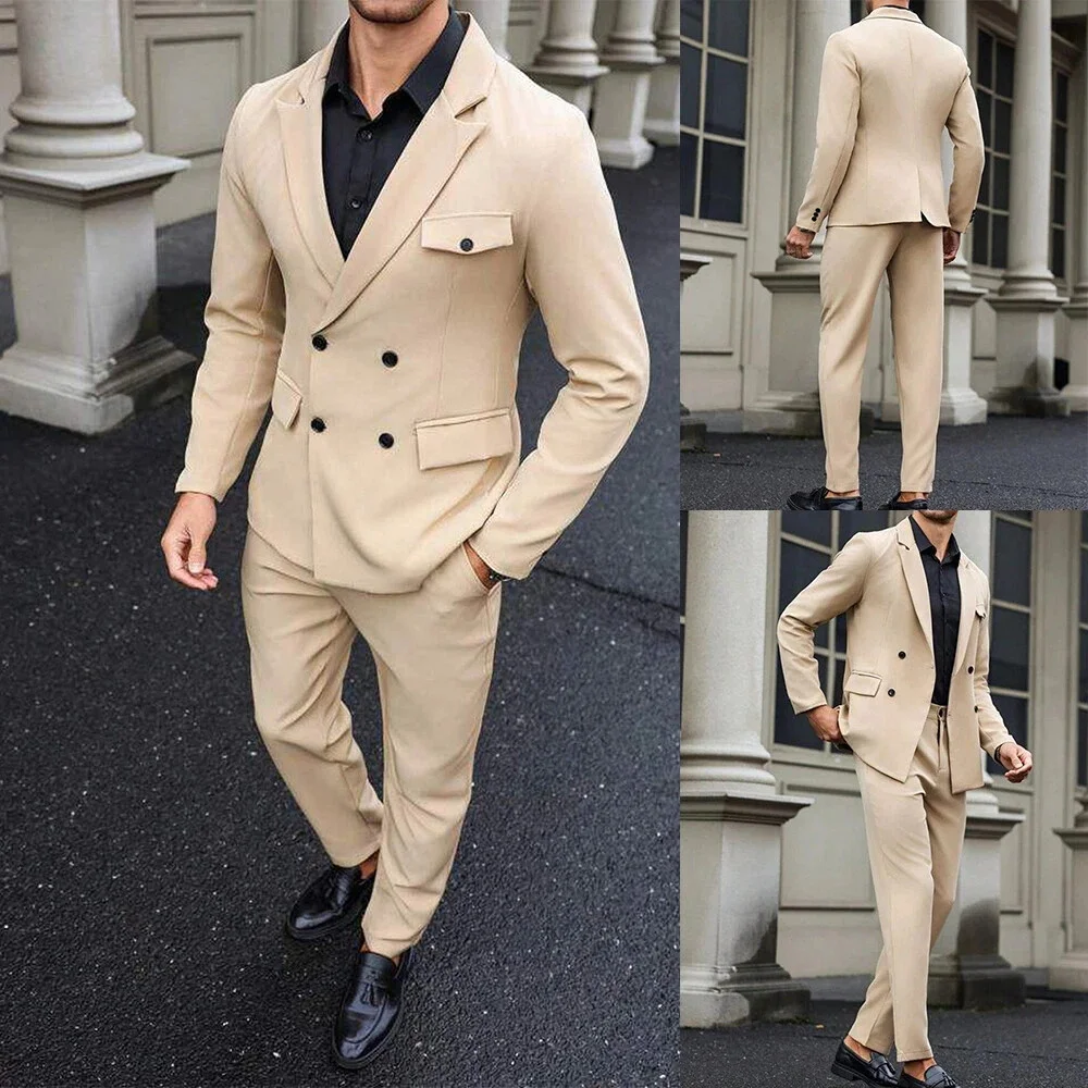 Spring Autumn Men's 2 Piece Suit Set Single breasted Men Stretch Suit set Men casual suit set Men suit Jacket Pants set
Spring Autumn Men's 2 Piece Suit Set Single breasted Men Stretch Suit set Men casual suit set Men suit Jacket Pants set