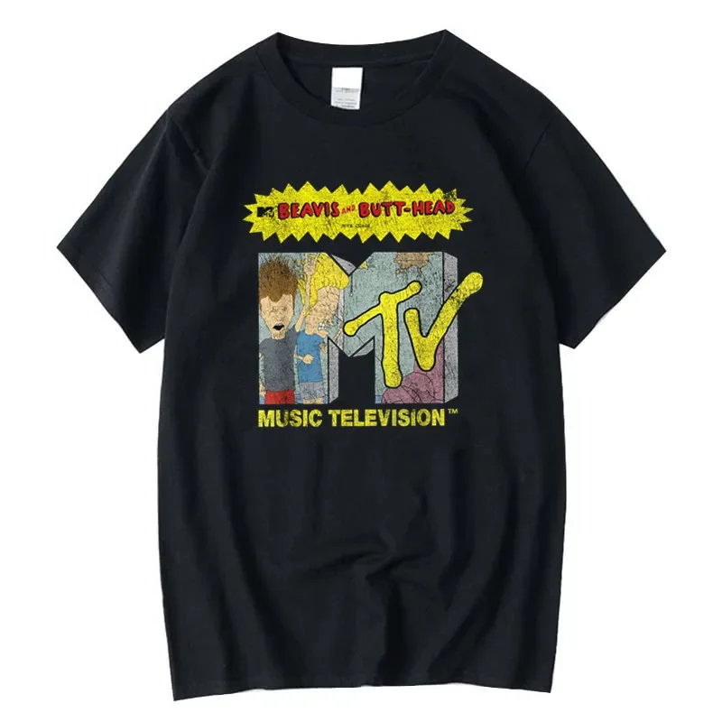 Mens Tshirts Washed Vintage Beavis And Butthead Distressed Mtv T-shirt Tshirt Short Sleeve T Shirt Tops Tees Summer New T Shirts
Mens Tshirts Washed Vintage Beavis And Butthead Distressed Mtv T-shirt Tshirt Short Sleeve T Shirt Tops Tees Summer New T Shirts