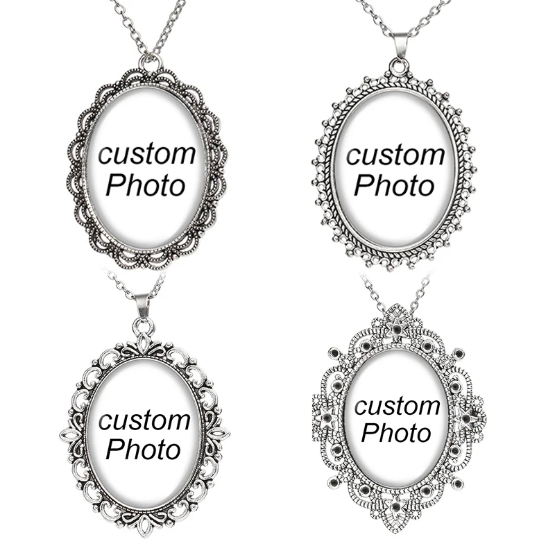 Personalized Oval Photo Custom pictures 30x40mm cabochon Hollow Flowers Pendant Charms silver plated/Bronze necklace DIY Jewelry
Personalized Oval Photo Custom pictures 30x40mm cabochon Hollow Flowers Pendant Charms silver plated/Bronze necklace DIY Jewelry