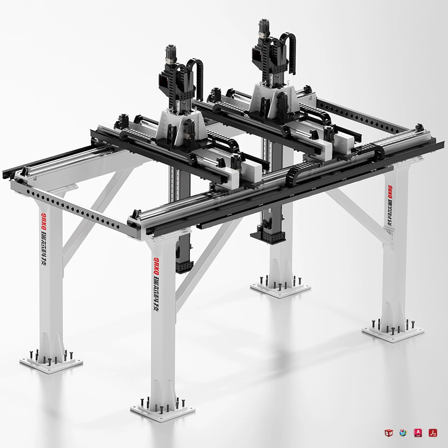QRXQ the Gantry Robot Can Handle Heavy Loads and Perform High-altitude Operations and Its Stroke Can Be Customized.
QRXQ the Gantry Robot Can Handle Heavy Loads and Perform High-altitude Operations and Its Stroke Can Be Customized.