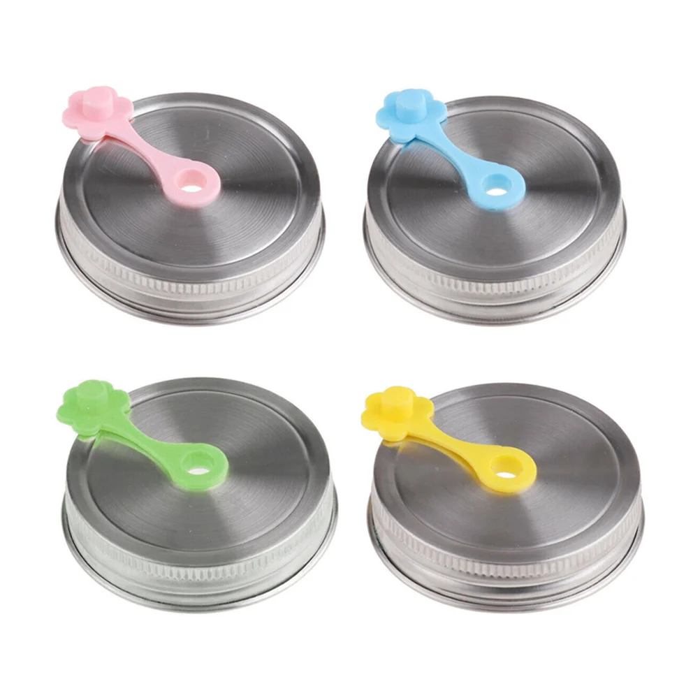 Food Jar Stainless Steel Perforated Cover Drinking Lids with Straw Hole Canning Accessory
Food Jar Stainless Steel Perforated Cover Drinking Lids with Straw Hole Canning Accessory