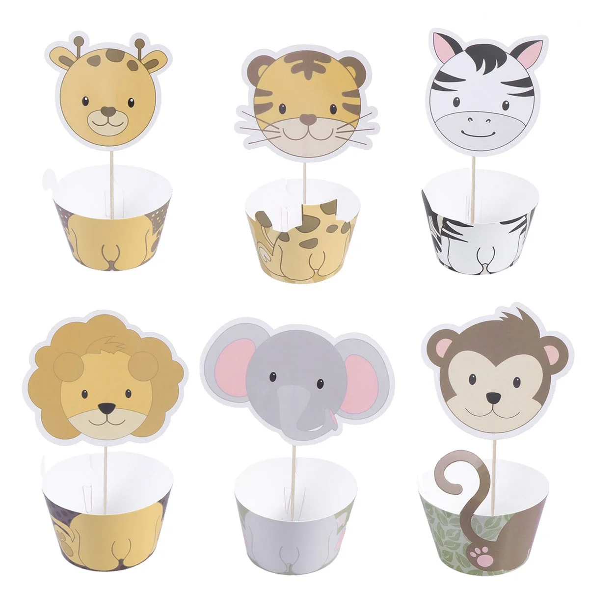 12 Pcs Cake Insert Animal Cupcake Wrappers DIY Picks Birthday Party Toppers Adults Decor Cake Supplies
12 Pcs Cake Insert Animal Cupcake Wrappers DIY Picks Birthday Party Toppers Adults Decor Cake Supplies