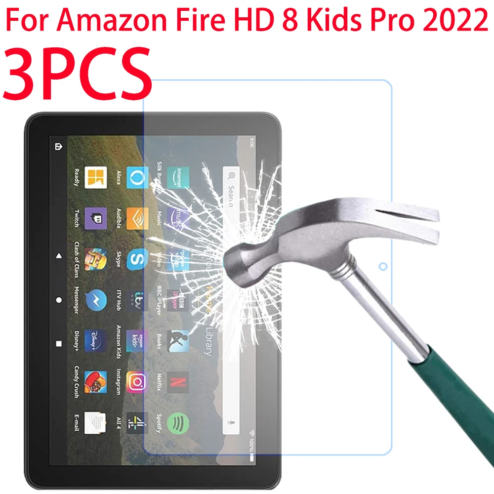 3 Packs Tempered Glass Screen Protector For Amazon Fire HD 8 Kids Pro 2022 8.0 inches Tempered Glass Guard Protective Film
3 Packs Tempered Glass Screen Protector For Amazon Fire HD 8 Kids Pro 2022 8.0 inches Tempered Glass Guard Protective Film