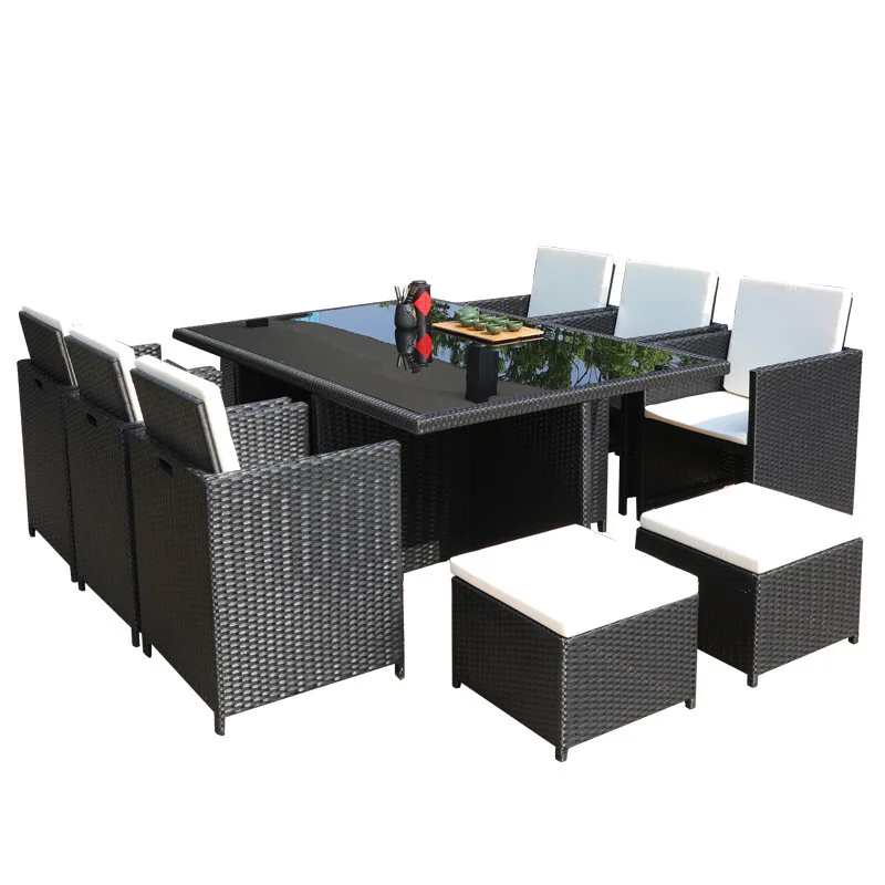 Outdoor garden tables and chairs, waterproof and sunscreen, rattan chair set.
Outdoor garden tables and chairs, waterproof and sunscreen, rattan chair set.