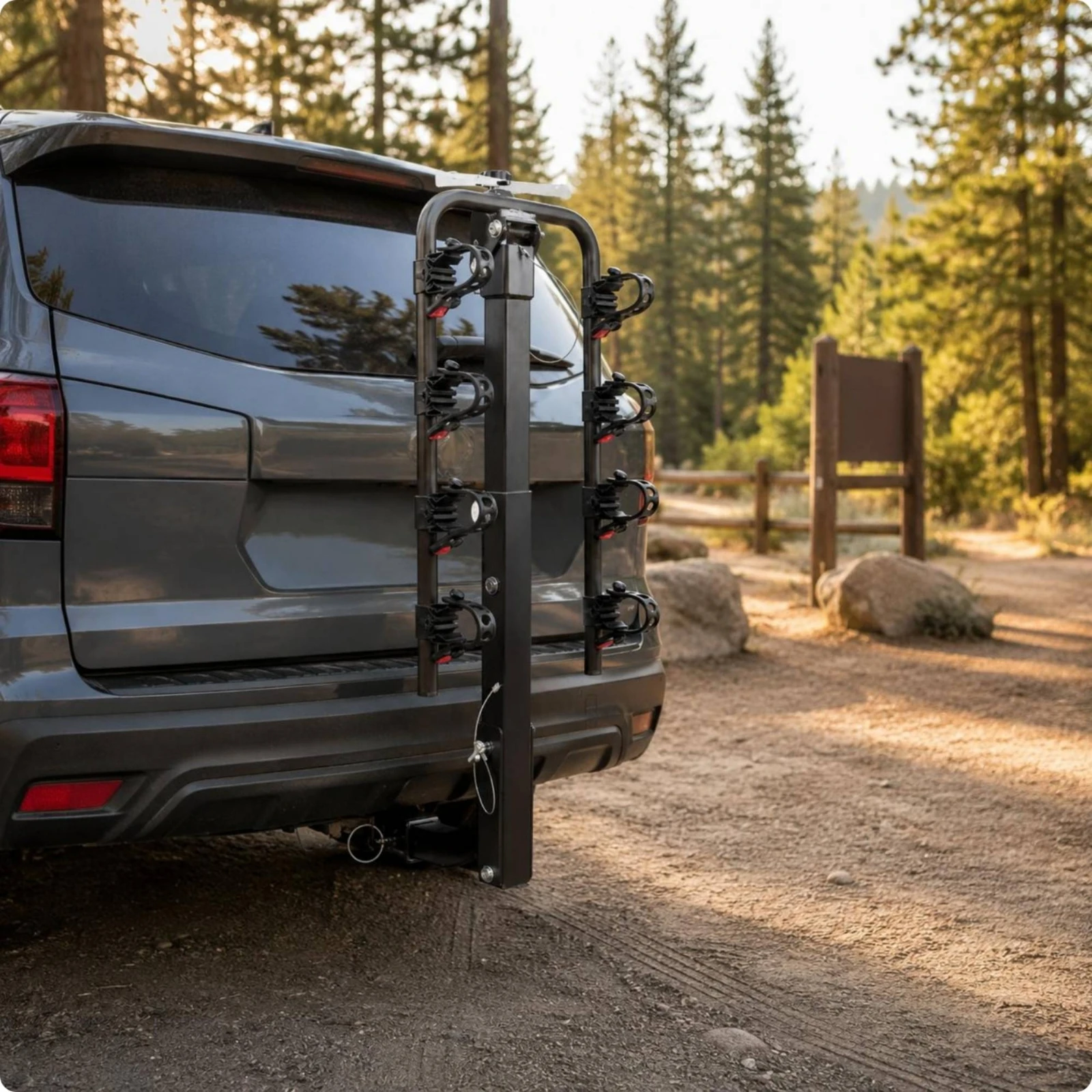 Rear-Mounted Bike Carrier Adjustable Spacing Rear Hitch Bike Rack Vehicle Cargo Gear Clamp-Type Supports Foldable
Rear-Mounted Bike Carrier Adjustable Spacing Rear Hitch Bike Rack Vehicle Cargo Gear Clamp-Type Supports Foldable