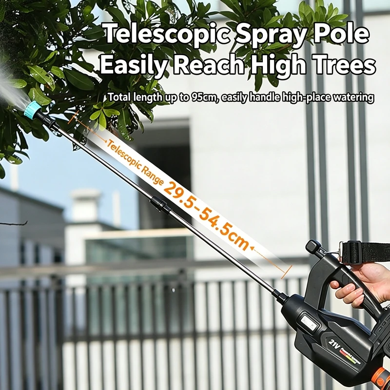Handheld Electric High-Pressure Sprayer with Extendable Spray Boom & 3M Hose Garden Electric Spray Gun With Battery
Handheld Electric High-Pressure Sprayer with Extendable Spray Boom & 3M Hose Garden Electric Spray Gun With Battery