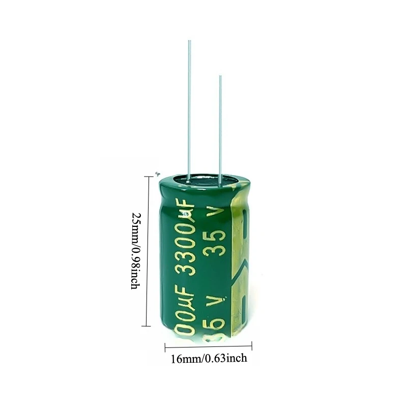 20pcs 35V 3300uF Electrolytic Capacitor High Frequency Low ESR Long Life Green Gold 16x25 16x30mm for Power Amplifier
20pcs 35V 3300uF Electrolytic Capacitor High Frequency Low ESR Long Life Green Gold 16x25 16x30mm for Power Amplifier