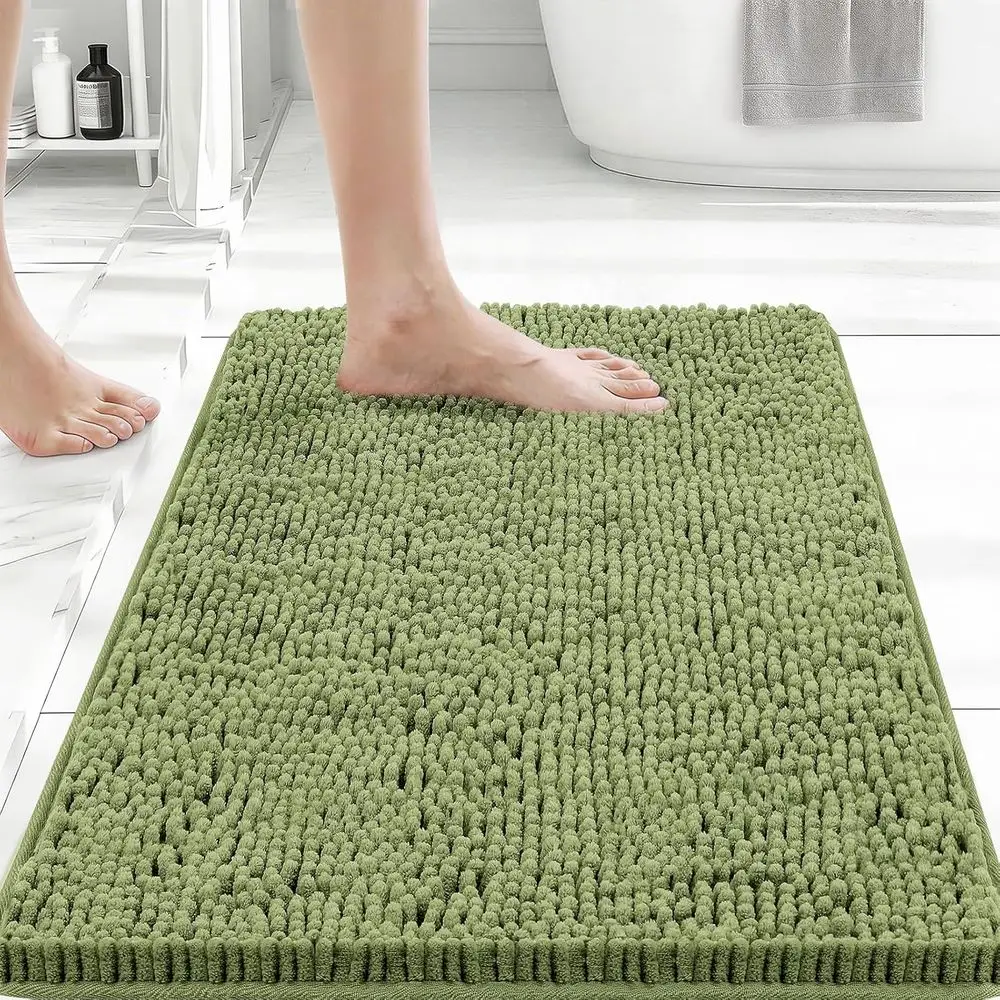 Ultra-Absorbent Chenille Bath Mat - Non-Slip Backing, Quick-Dry, Ideal for Shower and Tub Areas
Ultra-Absorbent Chenille Bath Mat - Non-Slip Backing, Quick-Dry, Ideal for Shower and Tub Areas