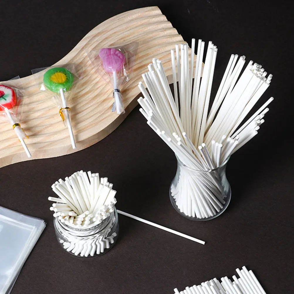 500Pcs Paper Candy Sticks Lollipop DIY Sticks Smooth Candy Holder Chocolate Treat Making Sugar DIY Bars Lollipop Stick
500Pcs Paper Candy Sticks Lollipop DIY Sticks Smooth Candy Holder Chocolate Treat Making Sugar DIY Bars Lollipop Stick