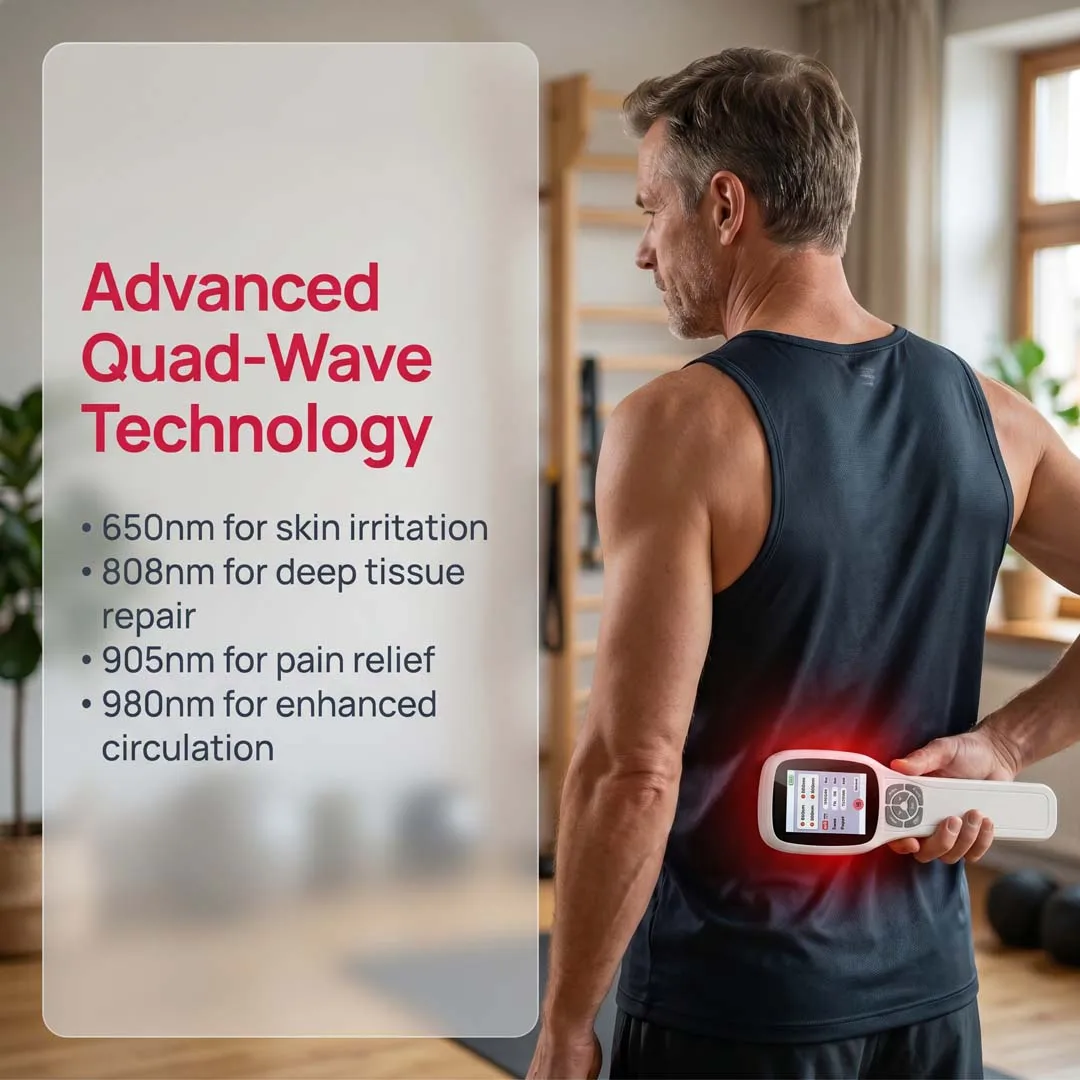 650nm 808nm 905nm 980nm Physiotherapy Laser for Sciatica Herniated Disc Back Pain Relief Touch Screen Machine Rehab
650nm 808nm 905nm 980nm Physiotherapy Laser for Sciatica Herniated Disc Back Pain Relief Touch Screen Machine Rehab