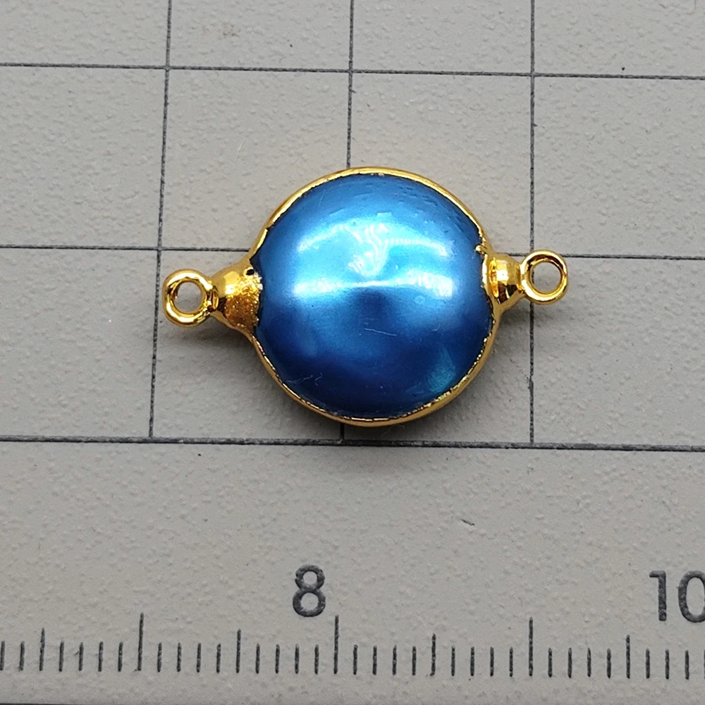 5 PCS Natural Blue Pearl Double Hoops Connector Pendant For Women Fashion Necklace Pendant Jewelry Making
5 PCS Natural Blue Pearl Double Hoops Connector Pendant For Women Fashion Necklace Pendant Jewelry Making