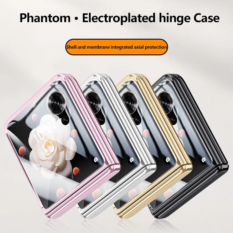Transparent Electroplated Hinge Phone Case For Honor Magic V Flip Shell Film Integrated Full Protective Shockproof Cover
Transparent Electroplated Hinge Phone Case For Honor Magic V Flip Shell Film Integrated Full Protective Shockproof Cover