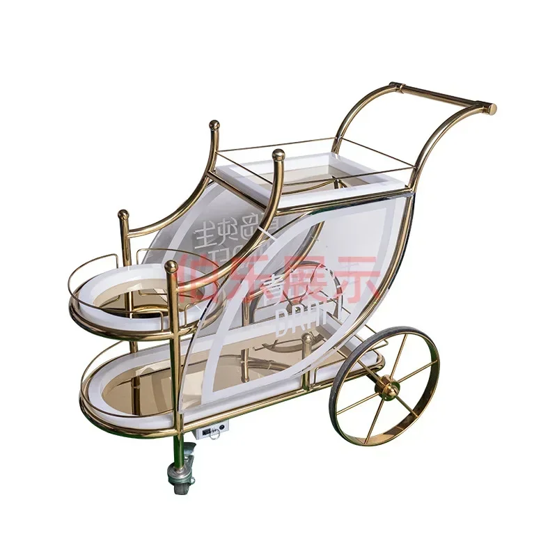 Stainless steel bar KTV luminous wine cabinet wine rack LED hand pushed Qingdao beer mobile beer display rack
Stainless steel bar KTV luminous wine cabinet wine rack LED hand pushed Qingdao beer mobile beer display rack