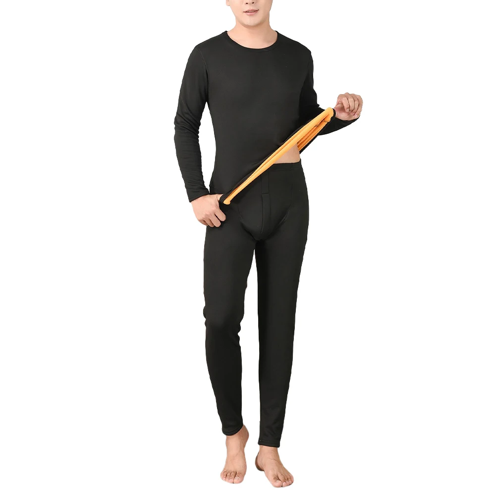 Men's Winter Thermal Underwear Suits Fleece Lined Long Sleeve Top Bottom Underwear Pajamas 2Pcs Set Warmth Causal Home Sleepwear
Men's Winter Thermal Underwear Suits Fleece Lined Long Sleeve Top Bottom Underwear Pajamas 2Pcs Set Warmth Causal Home Sleepwear
