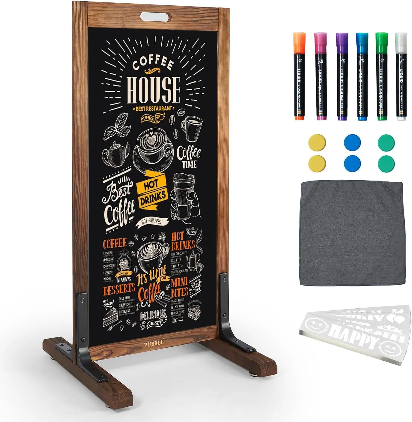 Large Double-Sided Magnetic Chalkboard Easel Sign, 40x20 Inches, Outdoor Display for Business Cafe Wedding Party
Large Double-Sided Magnetic Chalkboard Easel Sign, 40x20 Inches, Outdoor Display for Business Cafe Wedding Party