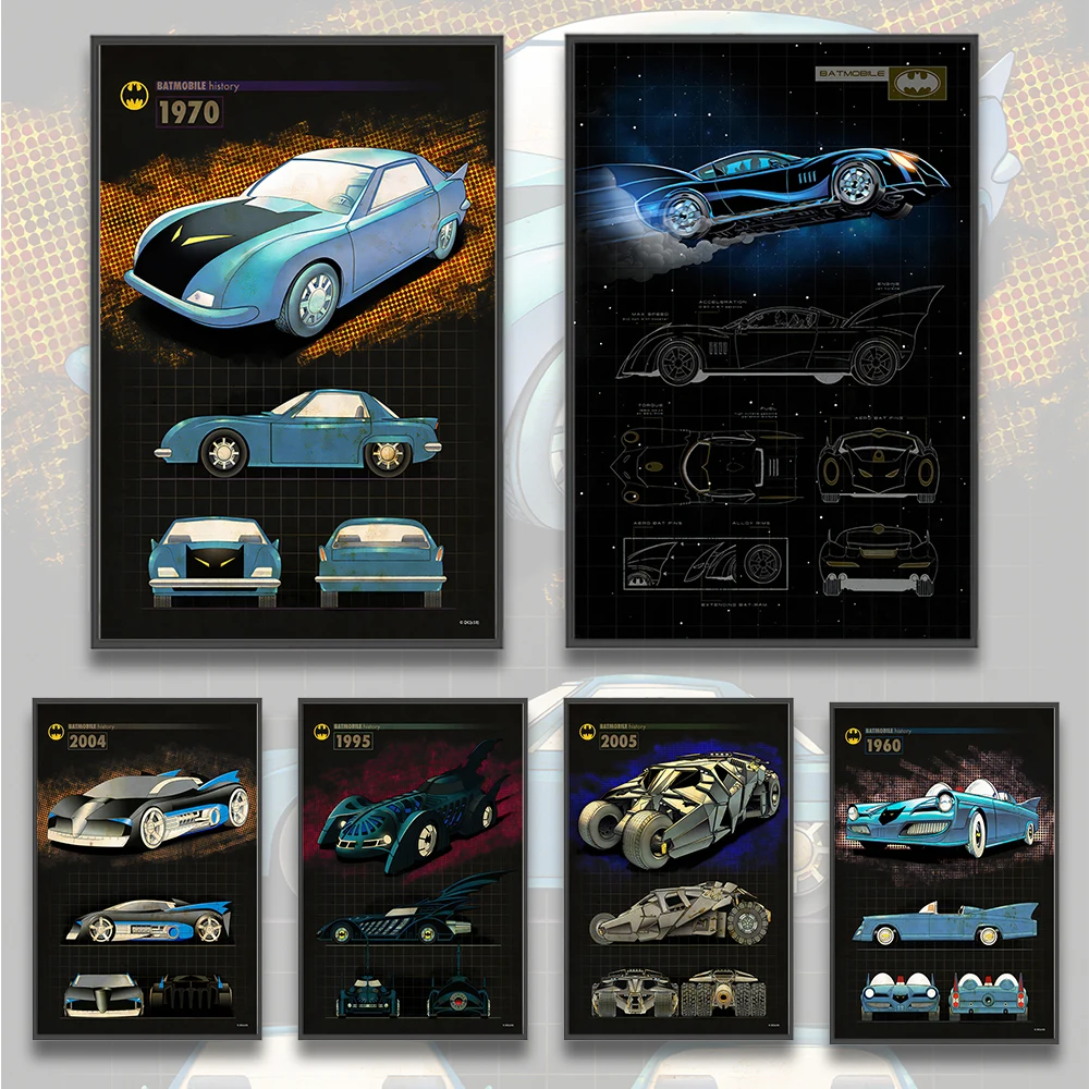 DC Batman Batmobile History Self-adhesive Poster Movie Figures Home Decoration Painting Wall Art Bedroom Cartoons Wallpaper Kids
DC Batman Batmobile History Self-adhesive Poster Movie Figures Home Decoration Painting Wall Art Bedroom Cartoons Wallpaper Kids