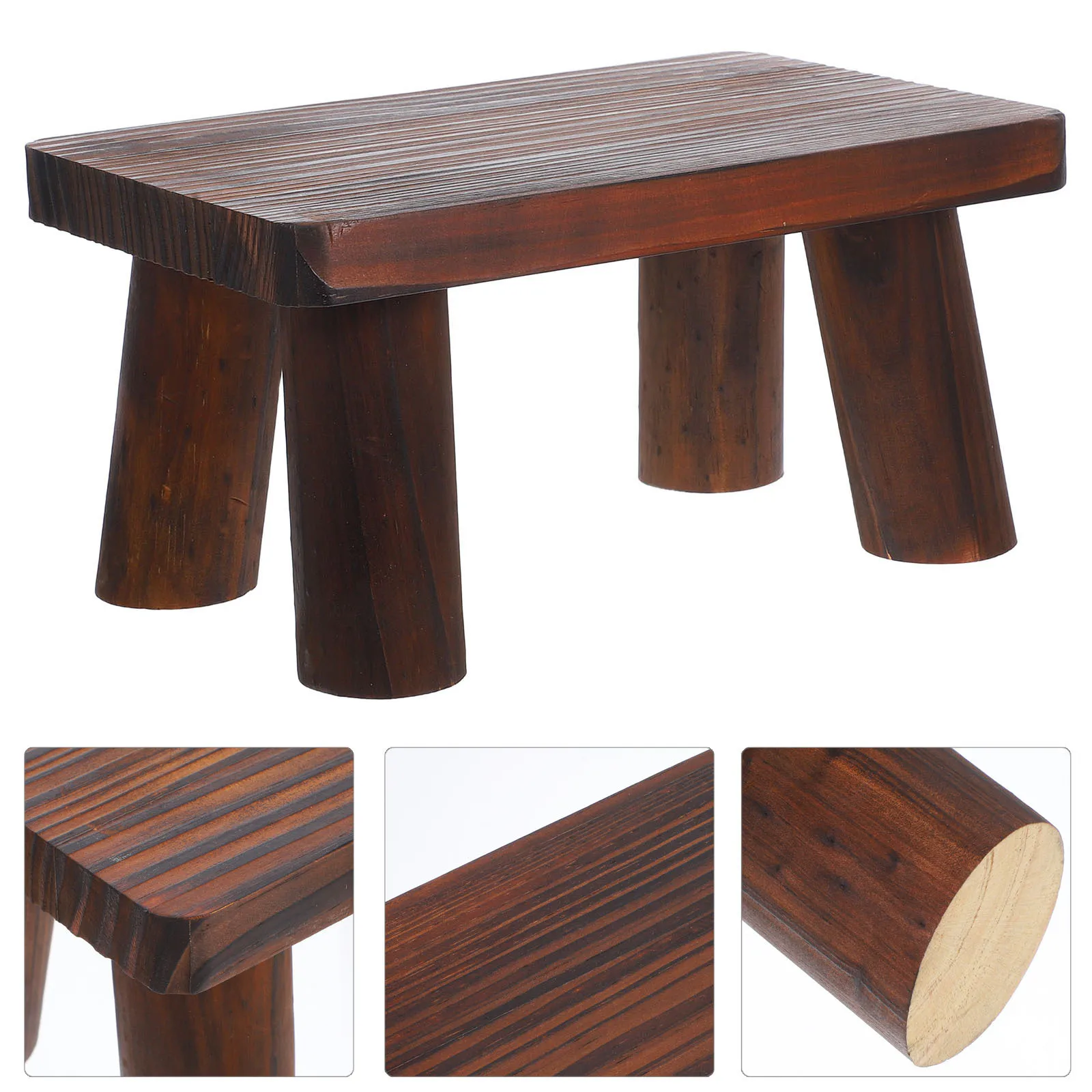 Wooden Elderly Footstool Bedside Step Stool Small Rustic Portable Stable Step Stool for Bathroom Kitchen Bedroom Office 
Wooden Elderly Footstool Bedside Step Stool Small Rustic Portable Stable Step Stool for Bathroom Kitchen Bedroom Office