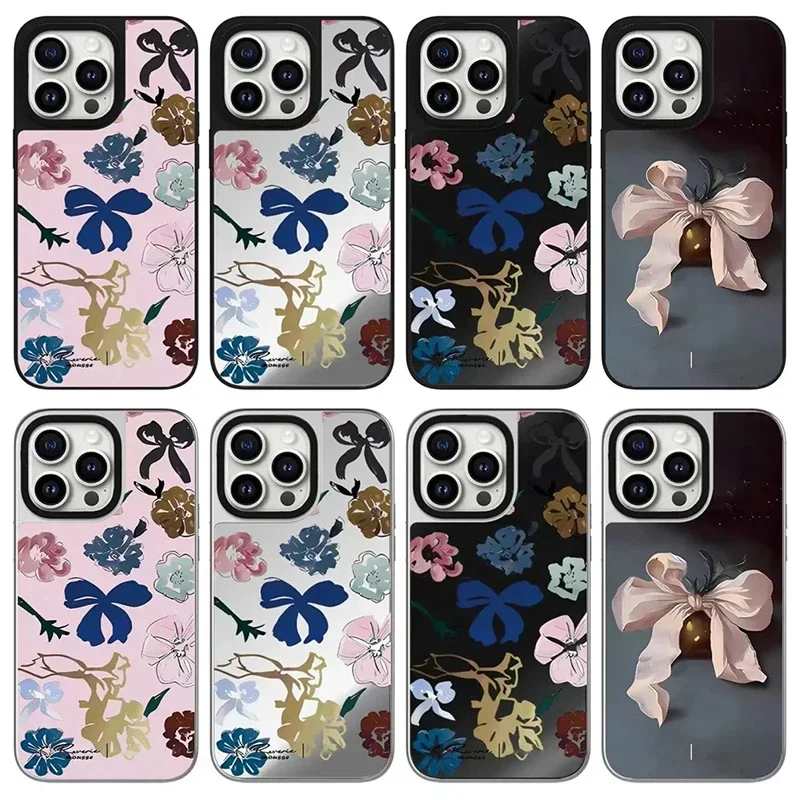 Flower Bowknot Black Silver Border Mirror iPhone 12 13 14 15 16 Pro Max Case - Protective iPhone Case with MagSafe
Flower Bowknot Black Silver Border Mirror iPhone 12 13 14 15 16 Pro Max Case - Protective iPhone Case with MagSafe