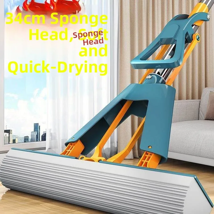 Hand-Free Squeeze Water Way Damp And Dry Dual Purpose Cotton Mop Head Household Water Absorption Floor Cleaning Tool Sponge Head
Hand-Free Squeeze Water Way Damp And Dry Dual Purpose Cotton Mop Head Household Water Absorption Floor Cleaning Tool Sponge Head