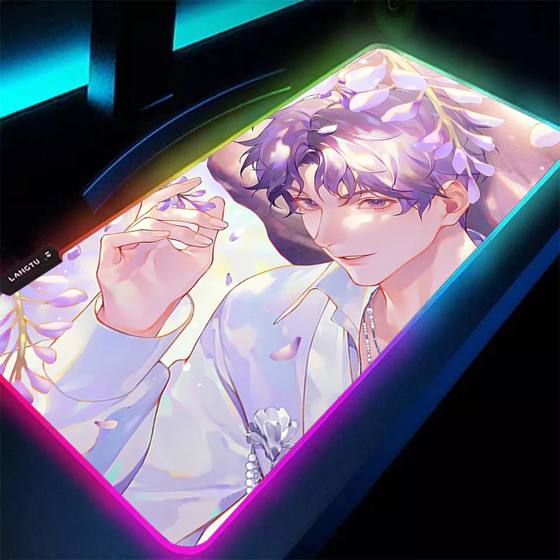Mouse Pad RGB PC Computer Gamer Gaming Accessories Mousepad LED Laptop Love And Deepspace Rafayel Keyboard Pad Desk Mat Carpet
Mouse Pad RGB PC Computer Gamer Gaming Accessories Mousepad LED Laptop Love And Deepspace Rafayel Keyboard Pad Desk Mat Carpet