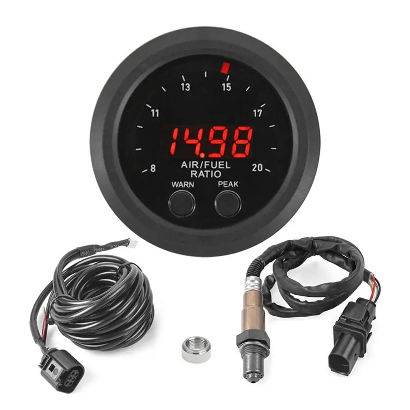 AEA7-Universal 12V 52MM Integrated Air Fuel Ratio Gauge LED Digital Display With Wideband O2 Oxygen Sensor
AEA7-Universal 12V 52MM Integrated Air Fuel Ratio Gauge LED Digital Display With Wideband O2 Oxygen Sensor