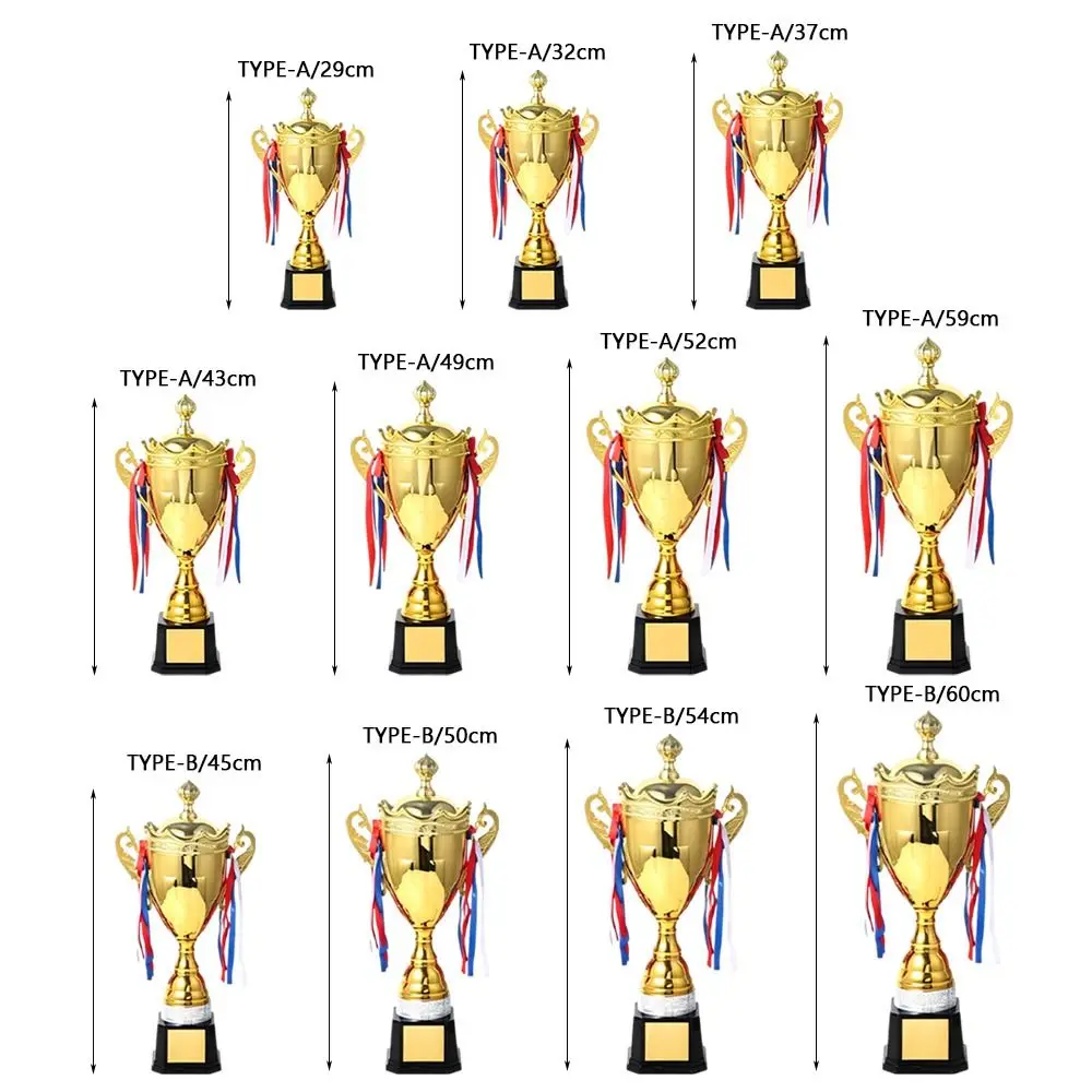 Multi-size Gold Trophy Customizable With Lid Champion Trophy Metal Material Gold Color Metal Trophy Award Cup Competitions
Multi-size Gold Trophy Customizable With Lid Champion Trophy Metal Material Gold Color Metal Trophy Award Cup Competitions