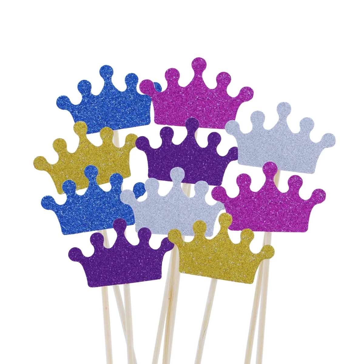 50 Pcs Crown Cake Topper Eco Friendly Decorations Birthday Shower Cupcake Stick Banner Thick Paper Glitter Multi Tier
50 Pcs Crown Cake Topper Eco Friendly Decorations Birthday Shower Cupcake Stick Banner Thick Paper Glitter Multi Tier