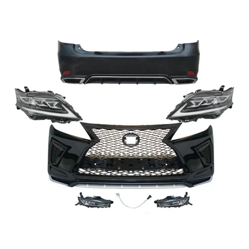 Auto Parts RX350 RX450H 2009-2015 Upgr 2020 Body Kit Front Rear Bumper Grille LED Headlights Body Kits for RX