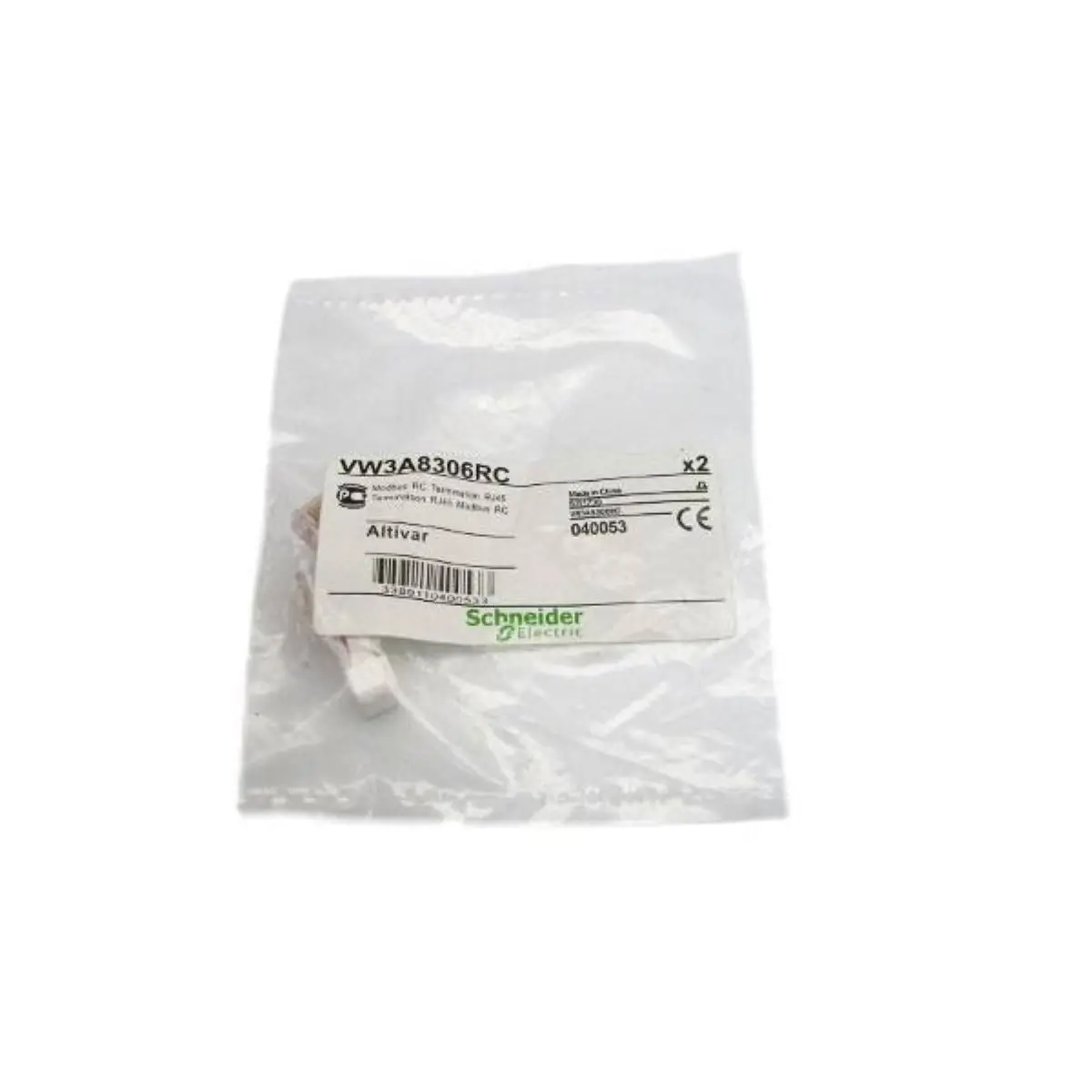 VW3A8306RC Modbus line terminator, Zelio Logic, for end of RS485 line, RJ45 connector
VW3A8306RC Modbus line terminator, Zelio Logic, for end of RS485 line, RJ45 connector
