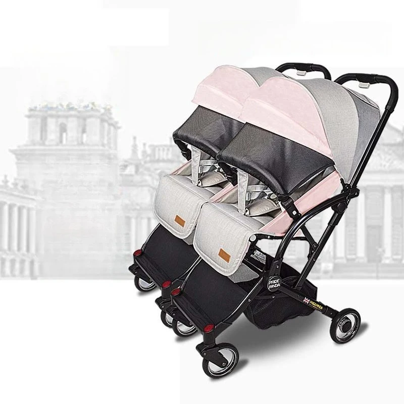 Newborn Twin Baby Stroller Lightweight Foldable Detachable Sitting and Lying High View Baby Double Stroller
Newborn Twin Baby Stroller Lightweight Foldable Detachable Sitting and Lying High View Baby Double Stroller