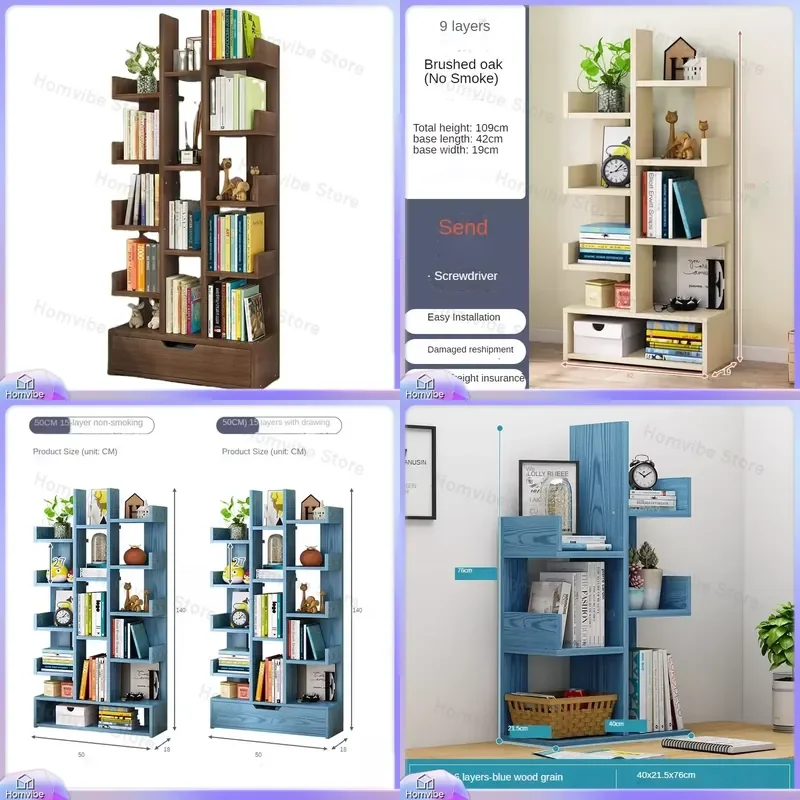 Modern Space Saving Bookcase for Living Room Bedroom Study Simple Minimalist Bookshelf Storage Shelf Organizer for Students
Modern Space Saving Bookcase for Living Room Bedroom Study Simple Minimalist Bookshelf Storage Shelf Organizer for Students