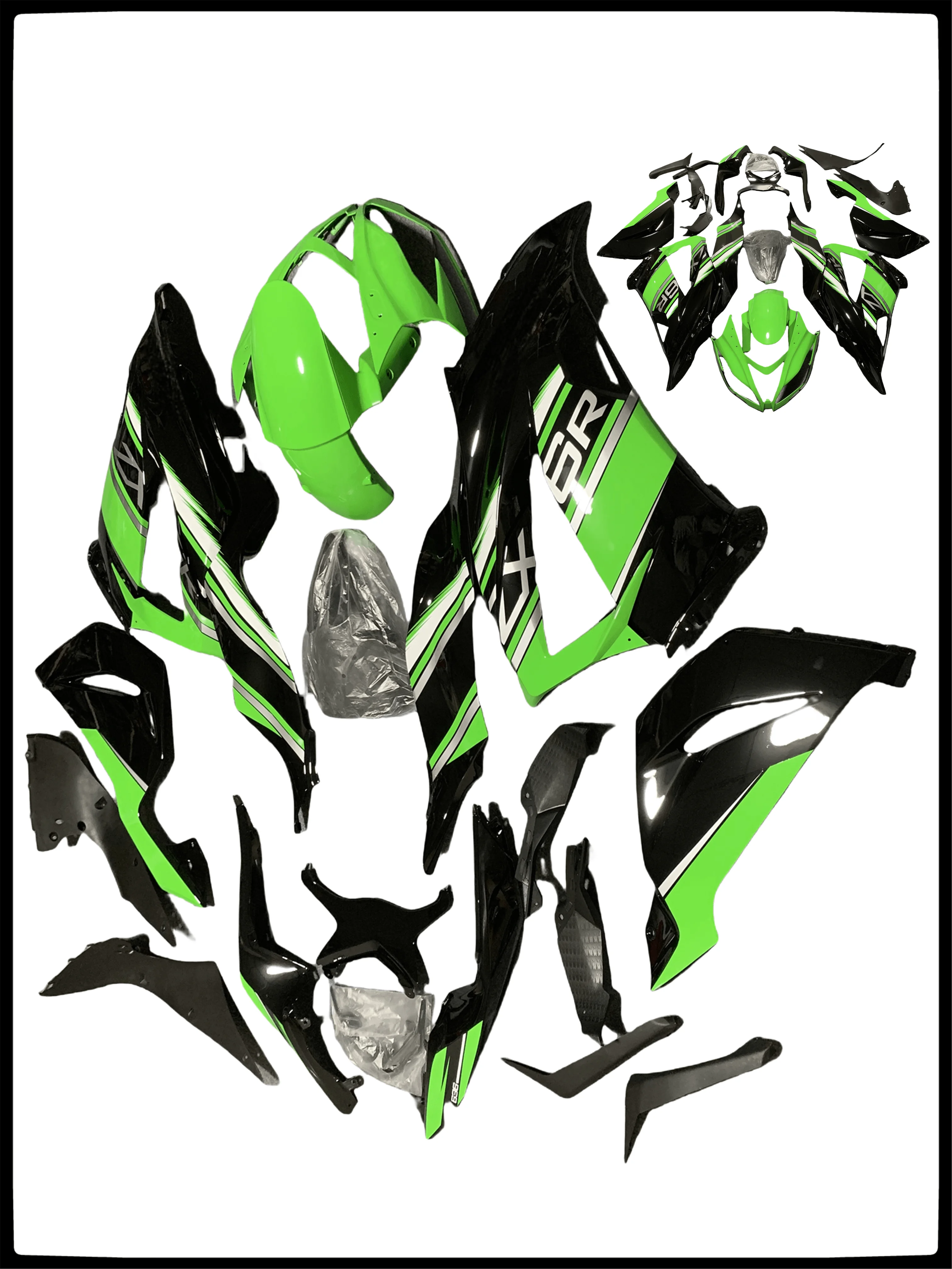 Custom motorcycle Fairing Kit for KAWASAKI Ninja ZX6R 2013-2018 ZX 6R 636 13 - 18 green black Injection bodyworks cover
Custom motorcycle Fairing Kit for KAWASAKI Ninja ZX6R 2013-2018 ZX 6R 636 13 - 18 green black Injection bodyworks cover