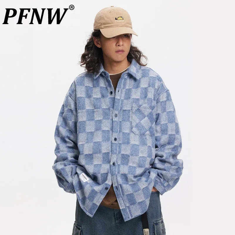 PFNW Spring Autumn New Men's Tide Chic Plaid Design Cotton Shirt Women Fashion Single Button Shirts Vintage Streetwear 12P1388
PFNW Spring Autumn New Men's Tide Chic Plaid Design Cotton Shirt Women Fashion Single Button Shirts Vintage Streetwear 12P1388